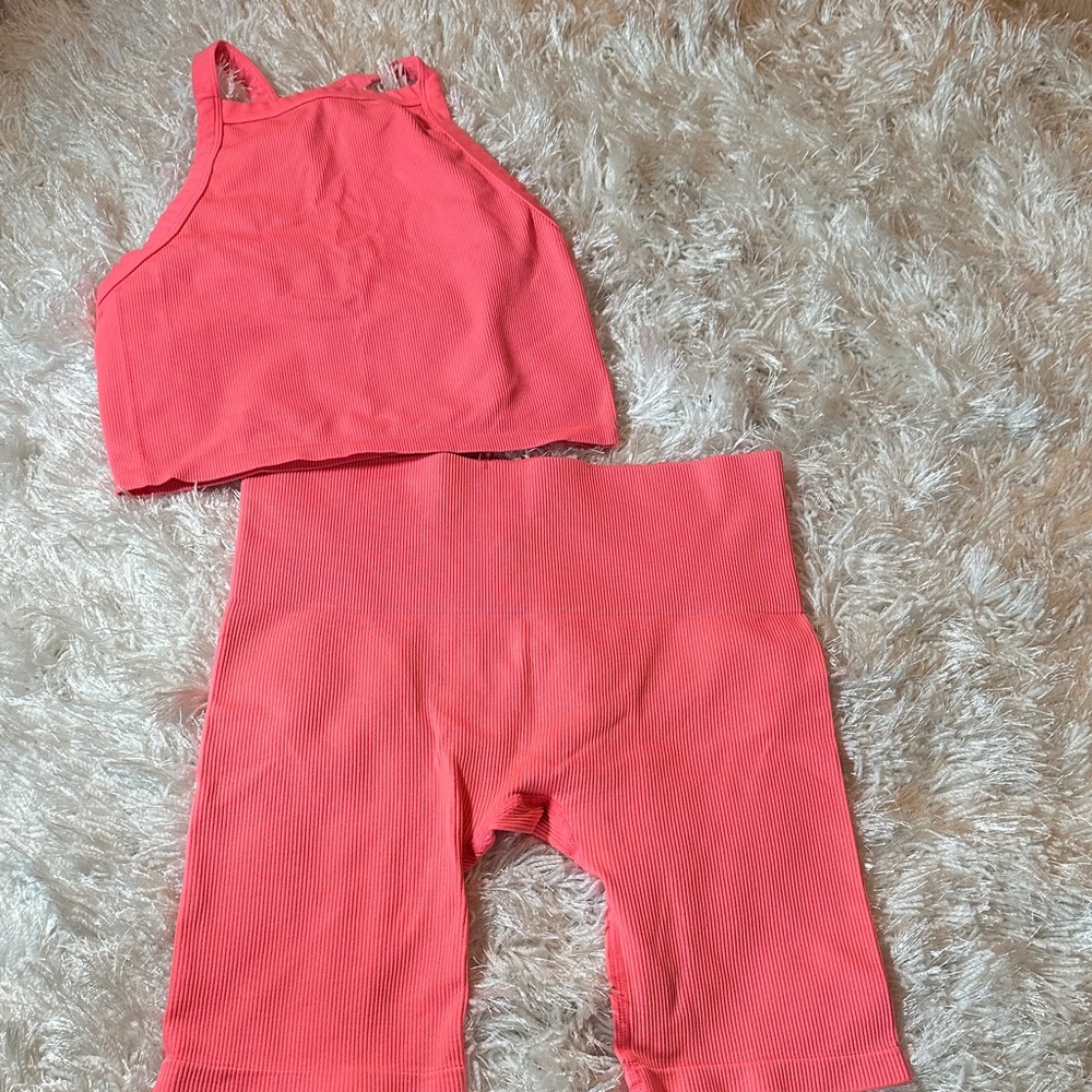 Wild Fable Coral Tank and Shorts Set